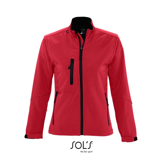 Kurtka Softshell Damska Slim Wodoodporna L863 - Pepper Red