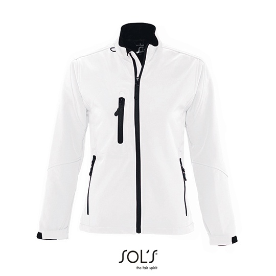 Kurtka Softshell Damska Slim Wodoodporna L863 - White