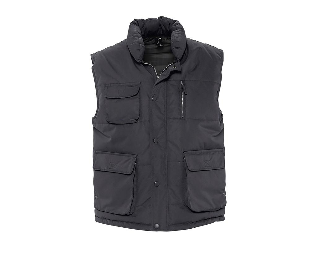 Kamizelka Klasyczna Mikrofaza Wodoodporna L865 - Charcoal Grey (Solid)