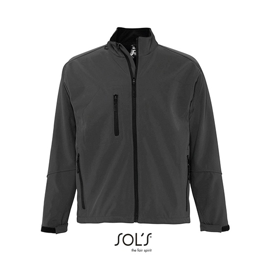 Kurtka Klasyczna Softshell Wodoodporna L866 - Charcoal Grey (Solid)