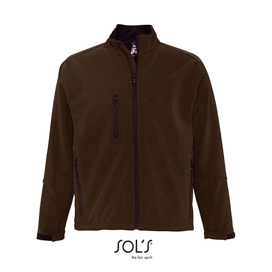 Kurtka Klasyczna Softshell Wodoodporna L866 - Dark Chocolate