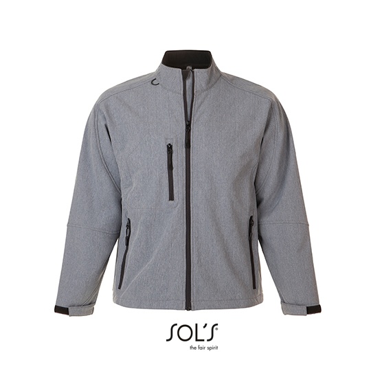 Kurtka Klasyczna Softshell Wodoodporna L866 - Grey Melange
