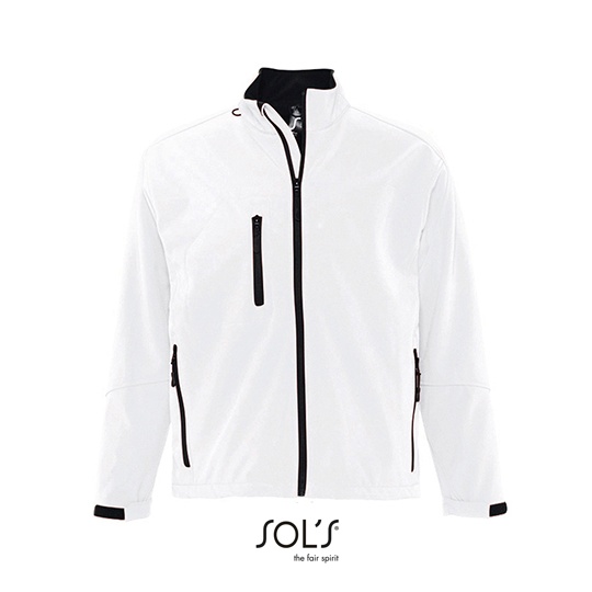 Kurtka Klasyczna Softshell Wodoodporna L866 - White