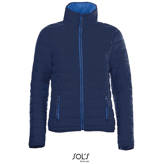 Kurtka Damska Slim Pikowana Wodoodporna L914 - Navy