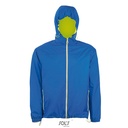 Kurtka Wiatrowka Unisex Wodoodporna L947 - Royal Blue 241 & Neon Gold