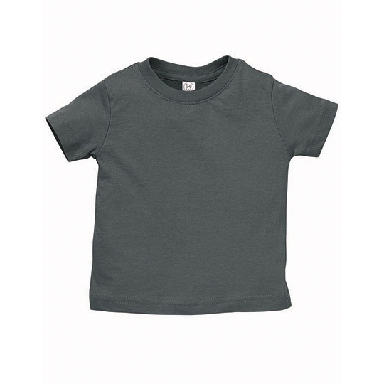 Koszulka Klasyczna Bawelniana Czesana LA3322 - Charcoal