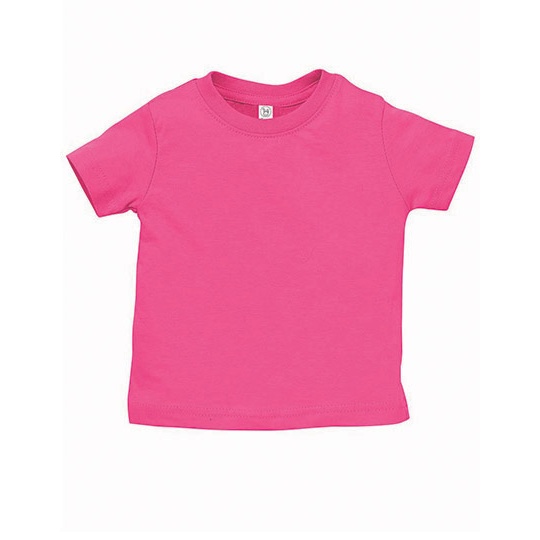 Koszulka Klasyczna Bawelniana Czesana LA3322 - Hot Pink