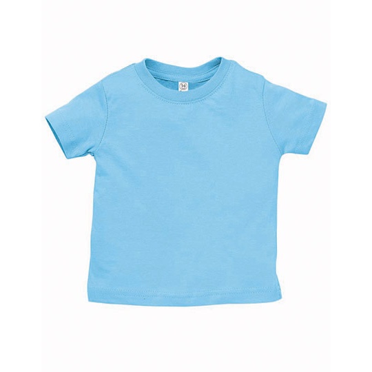 Koszulka Klasyczna Bawelniana Czesana LA3322 - Light Blue