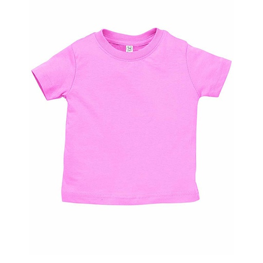 Koszulka Klasyczna Bawelniana Czesana LA3322 - Pink