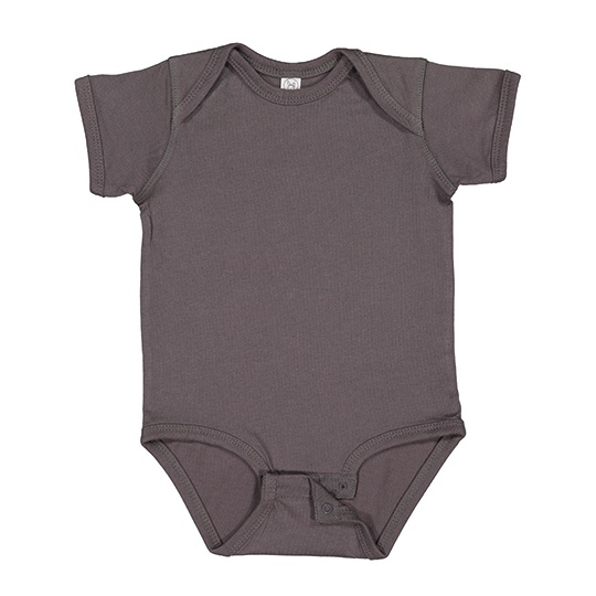 Body Niemowlęce Bawełniane LA4424N - Charcoal