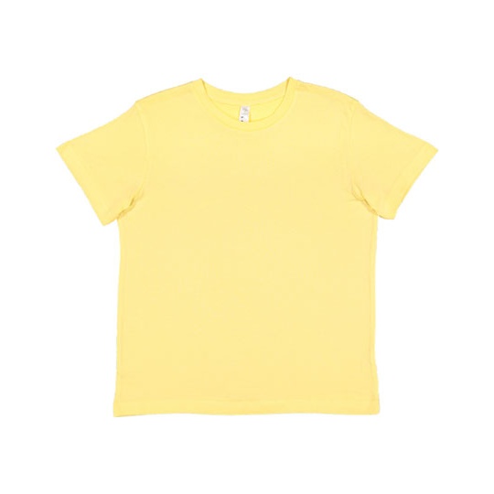 T-shirt Klasyczny Bawelniany Czesany LA6101 - Butter