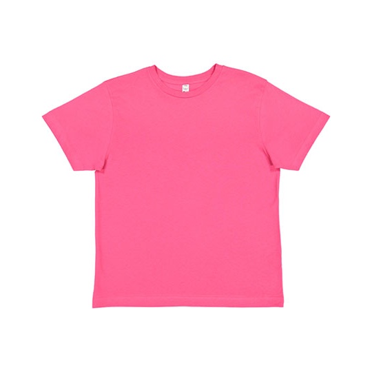 T-shirt Klasyczny Bawełniany Czesany LA6101 - Hot Pink