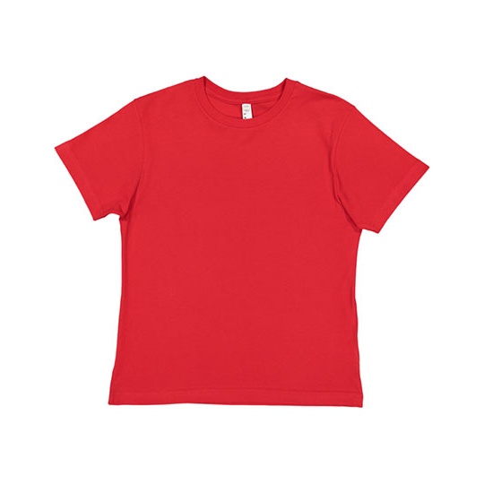 T-shirt Klasyczny Bawełniany Czesany LA6101 - Red
