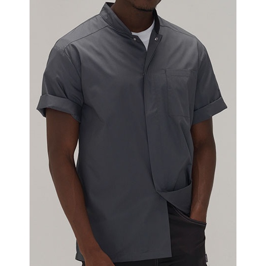 Koszula Męska Slim Oddychająca Staycool LF120M - Storm Grey & Black