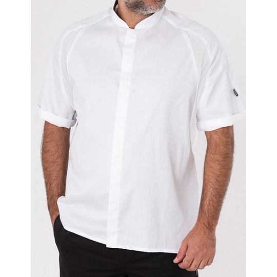 Bluzka Szefa Kuchni Unisex Oddychajaca StayCool System LF128 - White & White