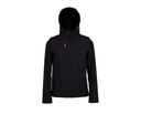 Kurtka Softshell Unisex Odpinany Kaptur i Rękawy LP01647 - Black