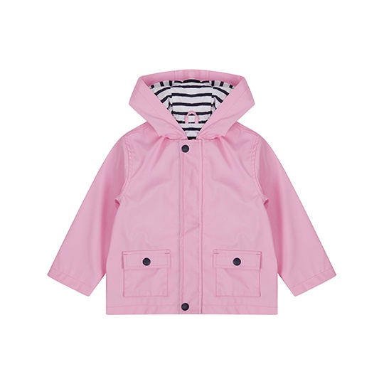Kurtka Przeciwdeszczowa Wodoodporna Bawelniana LW035 - Candyfloss Pink