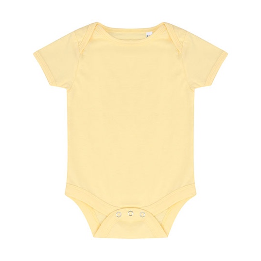 Body Krótki Rękaw Bawełniane LW500 - Pale Yellow