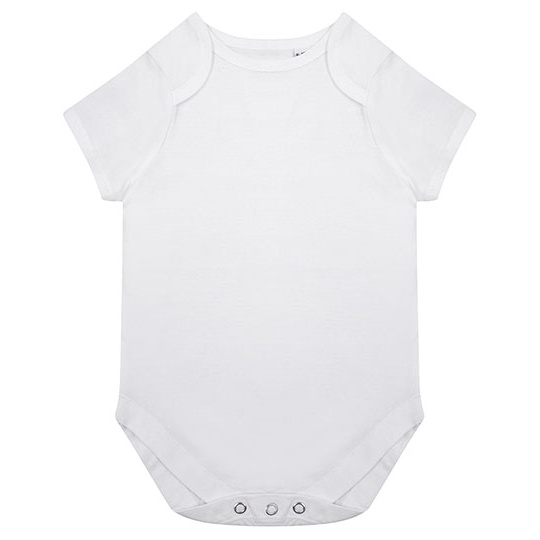 Body Niemowlece Krotki Rekaw Bawelniane Organiczne LW655 - White