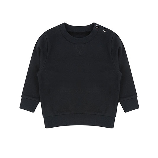 Bluza Dziecięca Długi Rękaw Regenerowana Bawełna LW800 - Black