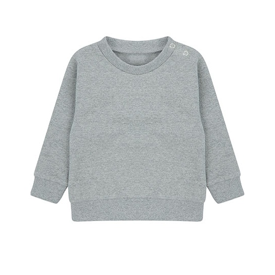 Bluza Dziecieca Dlugi Rekaw Regenerowana Bawelna LW800 - Heather Grey