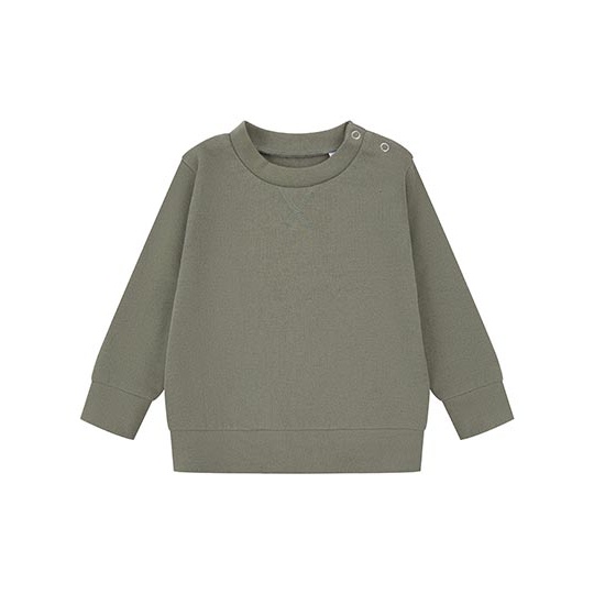 Bluza Dziecieca Dlugi Rekaw Regenerowana Bawelna LW800 - Khaki