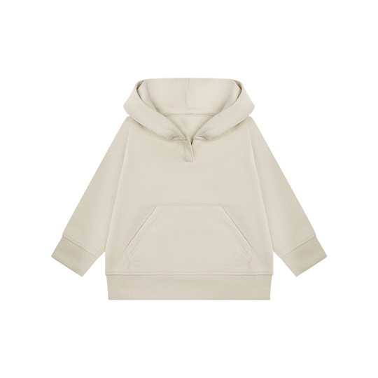Bluza Dziecieca z Kapturem Regenerowana Bawelna Poliester Recykling LW802 - Light Stone
