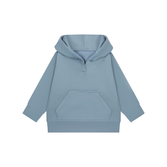 Bluza Dziecieca z Kapturem Regenerowana Bawelna Poliester Recykling LW802 - Stone Blue