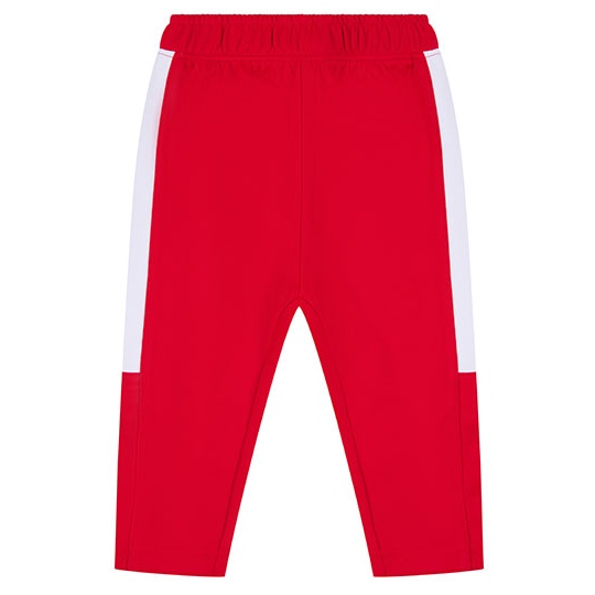 Spodnie Dresowe Dzieciece Poliestrowe LW830 - Red & White