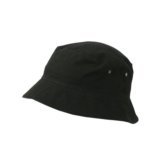 Kapelusz Rybacki Bawelniany MB012 - Black & Black