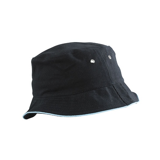 Kapelusz Rybacki Bawełniany MB012 - Black & Mint