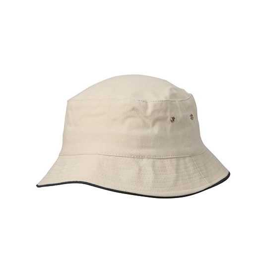 Kapelusz Rybacki Bawelniany MB012 - Natural & Navy