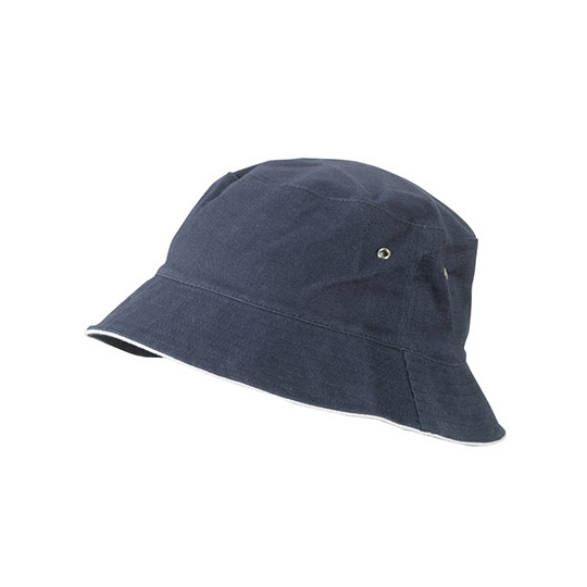 Kapelusz Rybacki Bawelniany MB012 - Navy & White