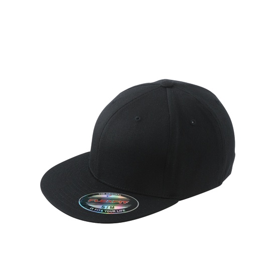 Czapka Flexfit Pelny Tyl Plaski Daszek MB6184 - Black