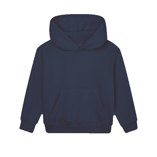 Bluza Dziecieca z Kapturem Bawelna Organiczna Poliester Recykling MK04 - Navy