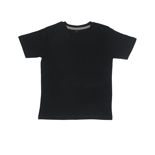 Koszulka Dziecięca Klasyczna Bawełniana MK15 - Black & Heather Grey Melange