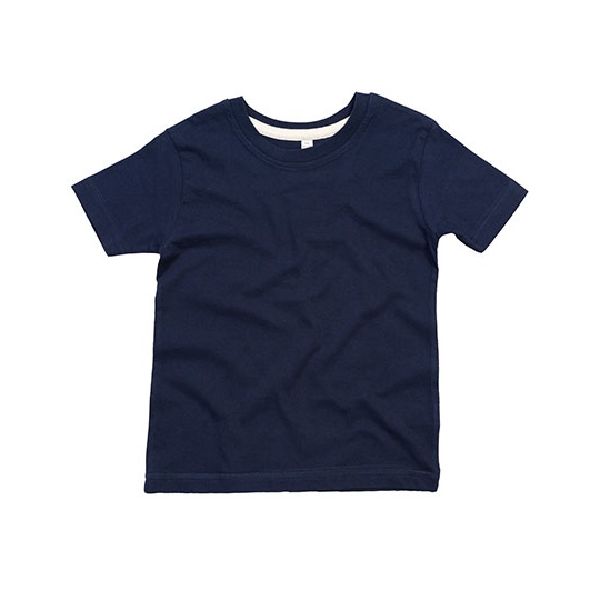 Koszulka Dziecieca Klasyczna Bawelniana MK15 - Nautical Navy & Organic Natural
