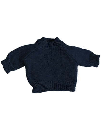 Sweter z raglanowymi rękawami MM83 - Navy