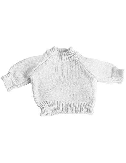 Sweter Raglanowy Akrylowy MM83 - White