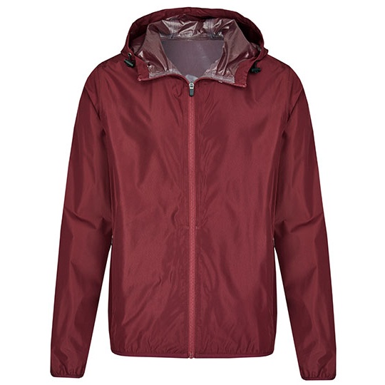Kurtka wiatrówka z kapturem MY1010 - Burgundy