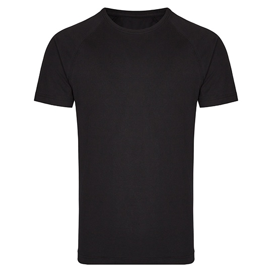 Koszulka Meska Raglanowa Bawelniana Klasyczna MY110 - Black & Black