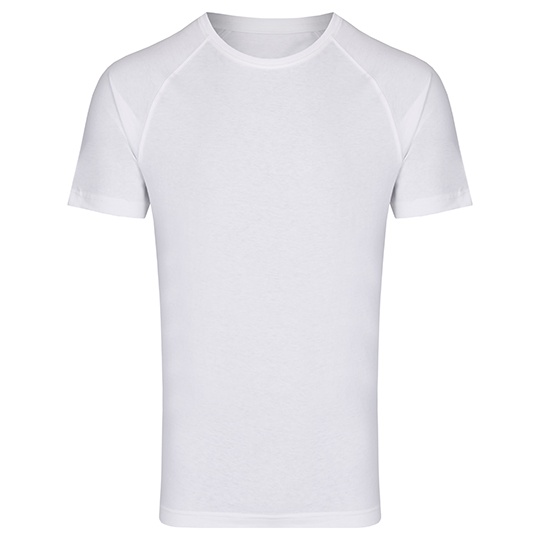 Koszulka Meska Raglanowa Bawelniana Klasyczna MY110 - White & White