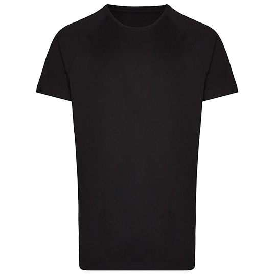 T-shirt Meski Dlugi Raglan Bawelniany MY111 - Black & Black