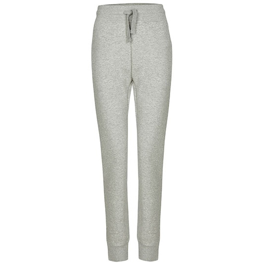 Damskie spodnie dresowe z kieszenią na zamek MY1120 - Heather Grey
