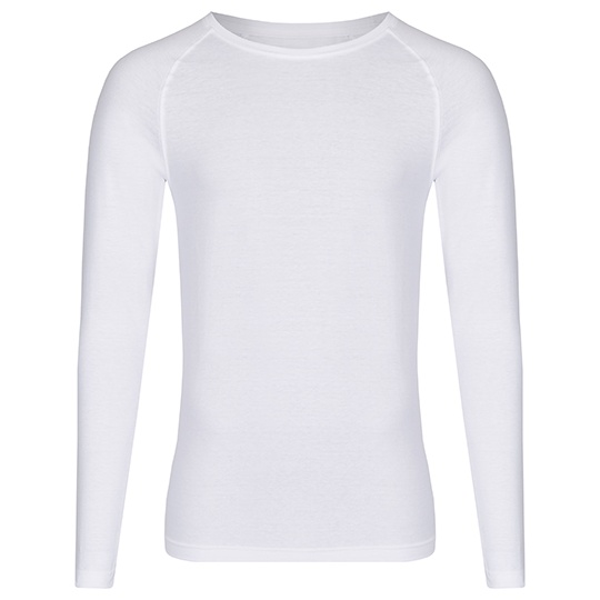 Koszulka z Dlugim Rekawem Raglanowa Unisex Bawelniana MY210 - White & White