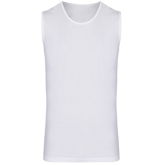 Tank top Męski Klasyczny Bawełniany MY310 - White