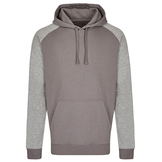 Bluza Meska Klasyczna Bawelniana Trzywarstwowa MY610 - Grey Solid & Heather Grey