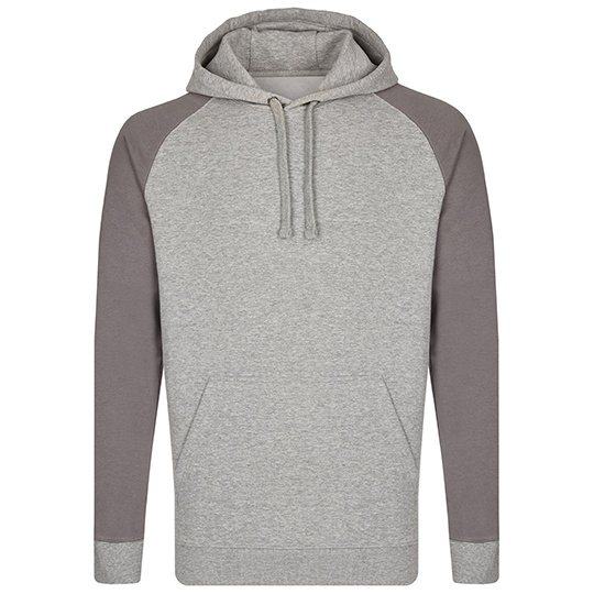Bluza Meska Klasyczna Bawelniana Trzywarstwowa MY610 - Heather Grey & Grey Solid