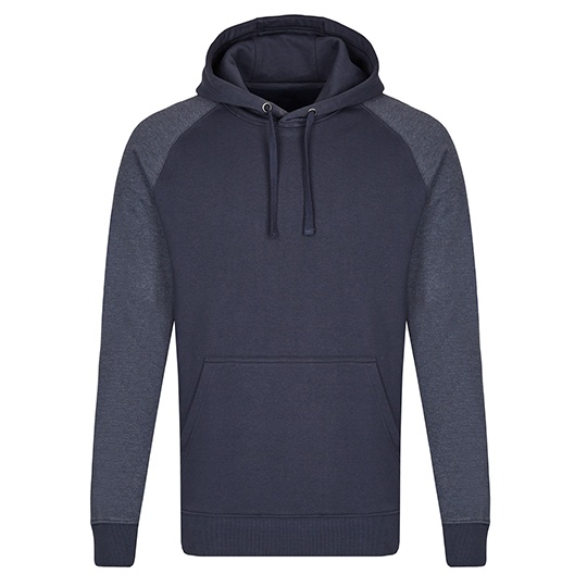 Bluza Meska Klasyczna Bawelniana Trzywarstwowa MY610 - Navy & Heather Navy