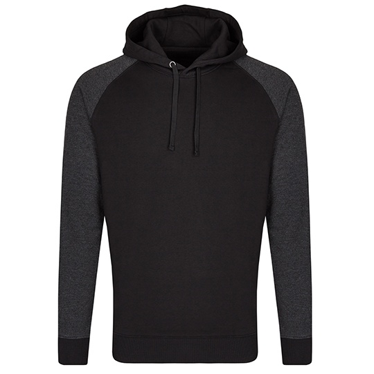 Bluza Meska Klasyczna Bawelniana MY611 - Black & Heather Black